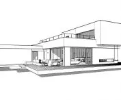 House on the Slope, model