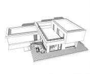 House on the Slope, top view