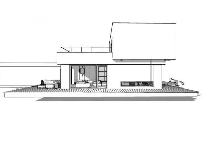 House on the Slope, from the terrace side