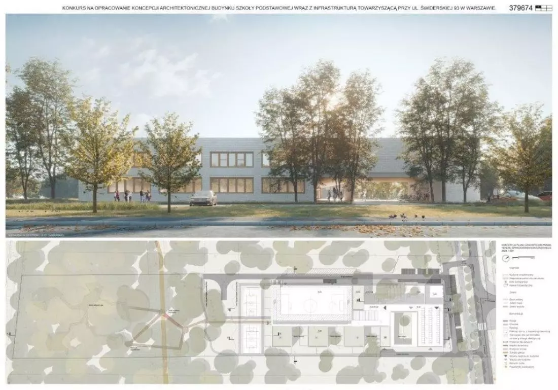 Projekt szkołey w Białołęce, Piotr Bujnowski - Architekci