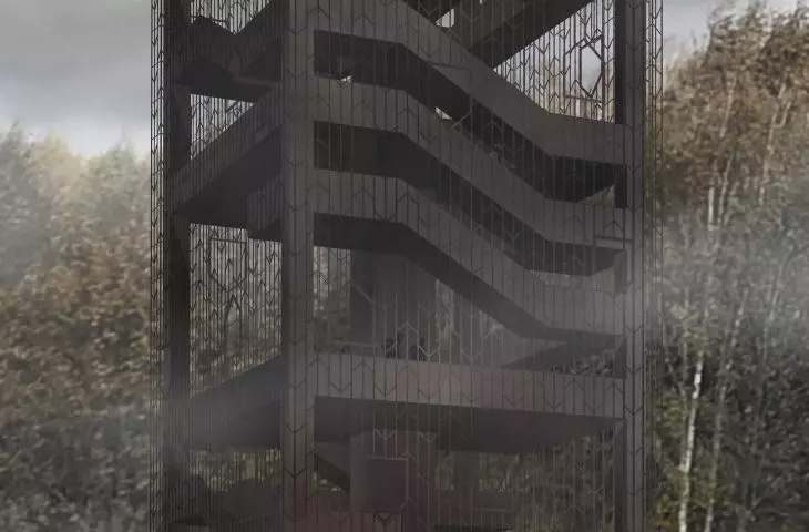 A lookout tower in Lithuania