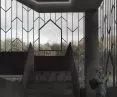 Stalowa siatka okala wieżę 