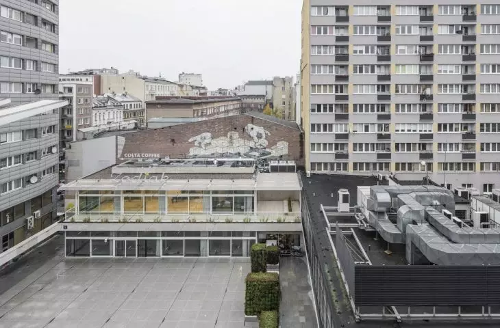 The architecture pavilion was built after the reconstruction of the existing 