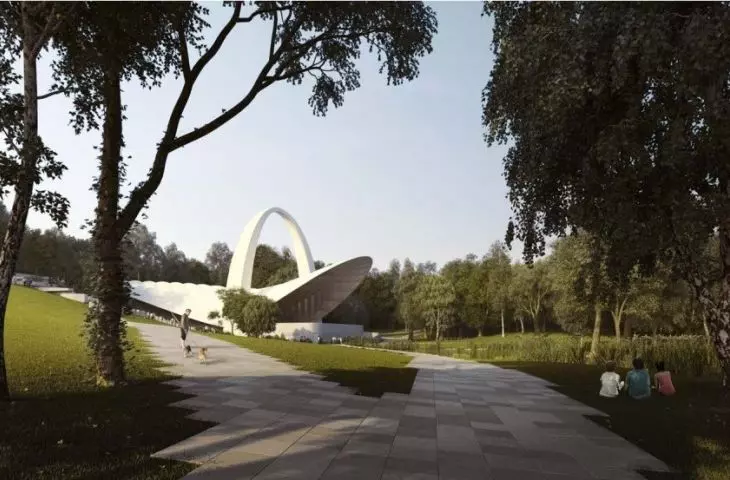 Visualization of the Summer Theatre redevelopment, Flanagan Lawrence office