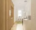 Narrow kitchen well used