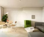 geometric decorations in the living room