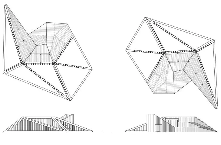 Modular urban furniture with a system of hammock loungers in Krakow's Planty Park, project for ZZM