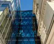 new and old part of the building