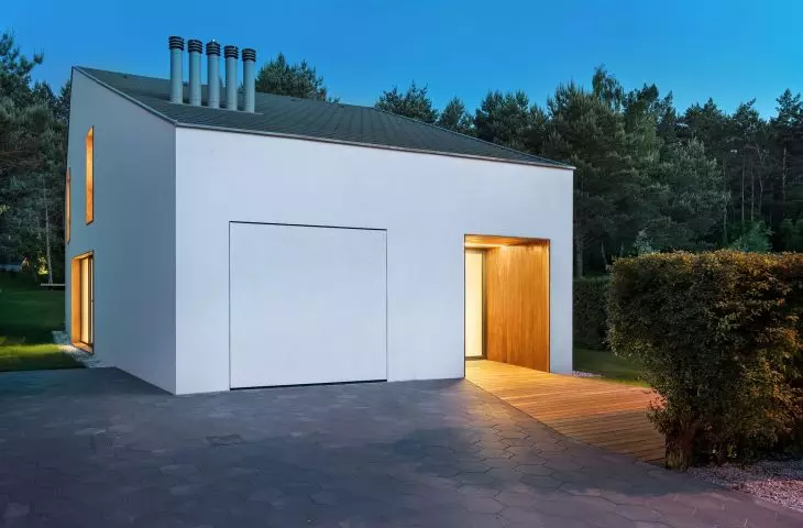 home at dusk