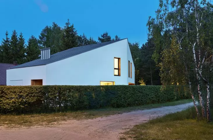 home at dusk