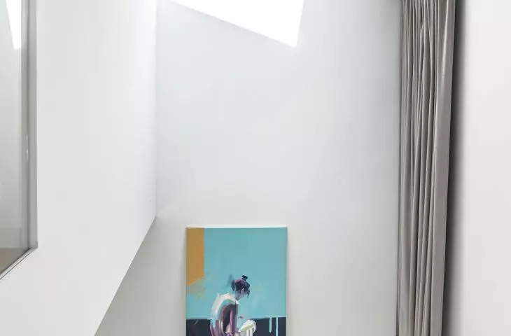 view from the floor to the living room
