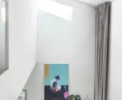 view from the floor to the living room
