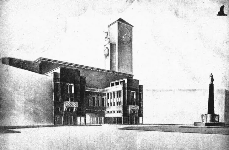 One of the first attempts to give Lodz's city government headquarters a proper architectural setting.