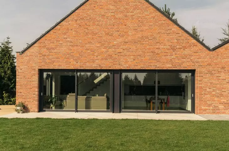 view from the garden on the south elevation