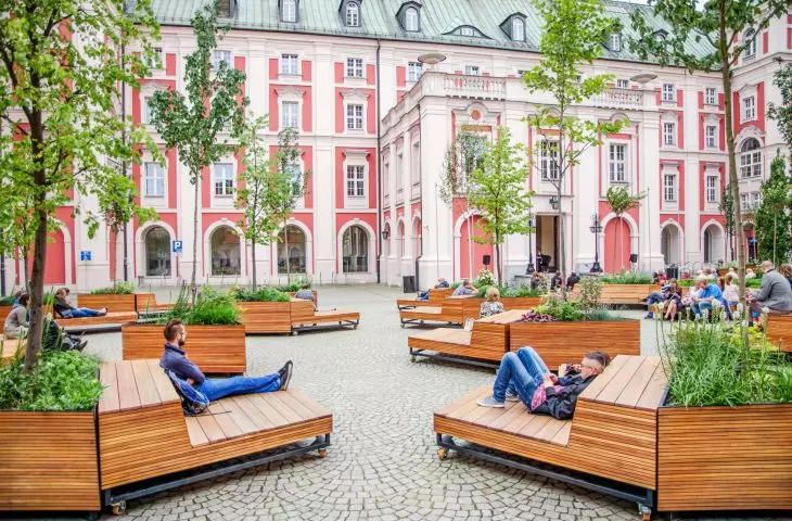 Courtyard of Poznań City Hall, design: Atelier Starzak Strebicki 