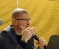 Robert Konieczny podczas prelekcji na Politechnice Rzeszowskiej