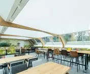 Large translucent coatings - large format lamps