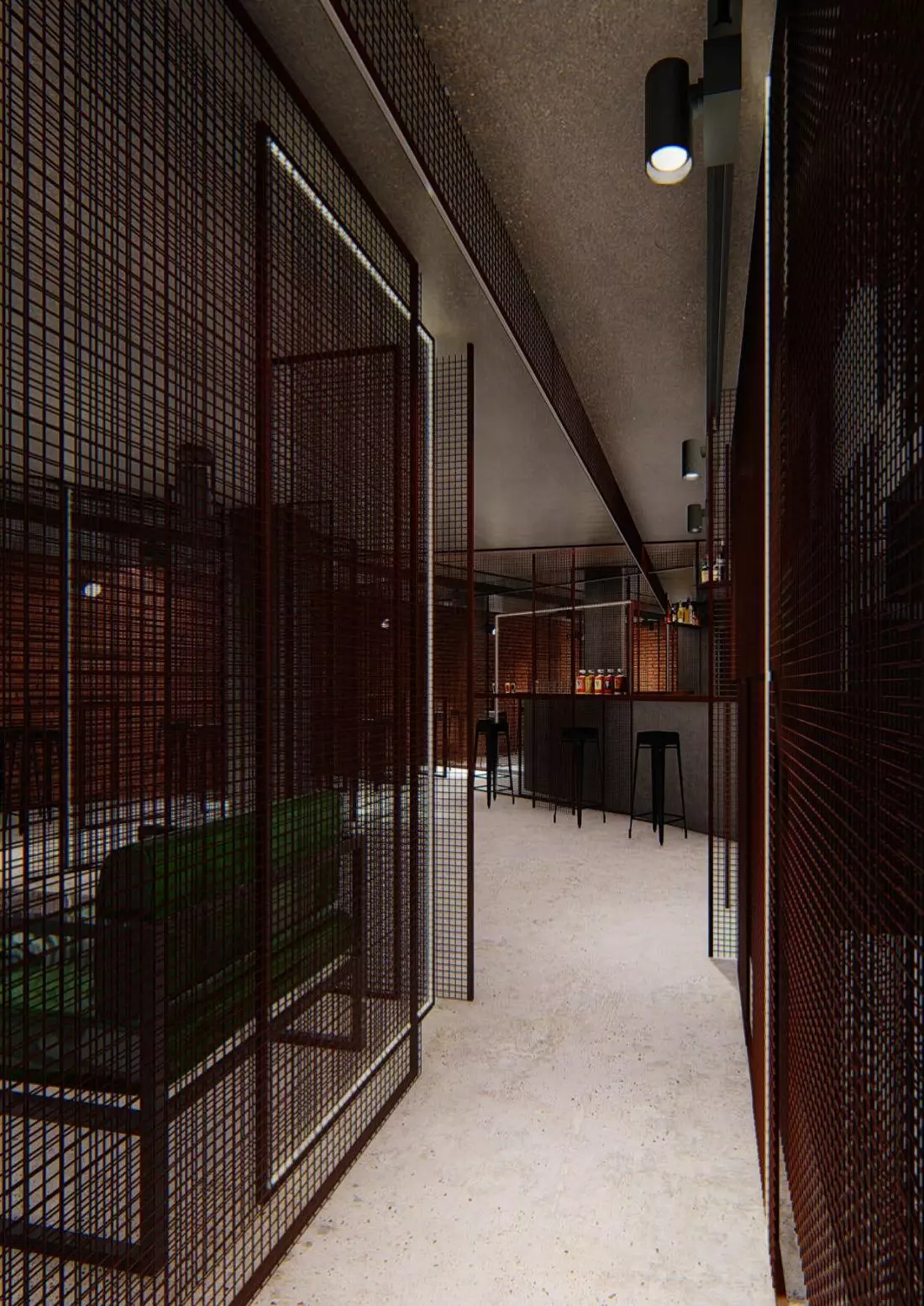 Grille 2D - projektowane
wnętrze