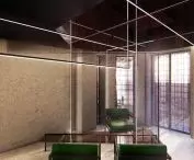 Grille 2D - projektowane wnętrze, światło i meble