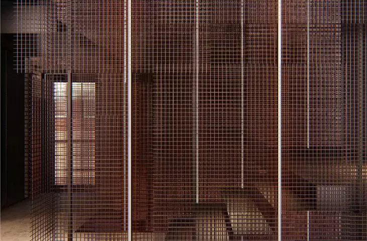 Grille 2D - projektowane wnętrze, hol