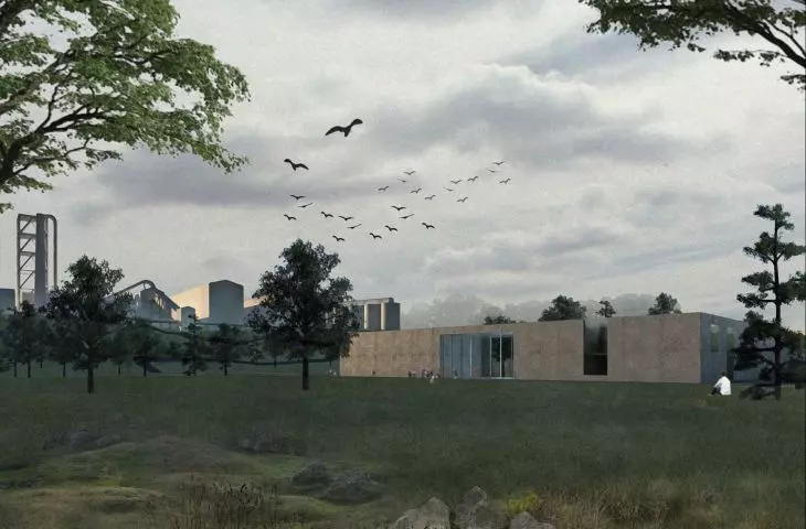 wizualizacja centrum edukacji i badań nad zmianami klimatu
