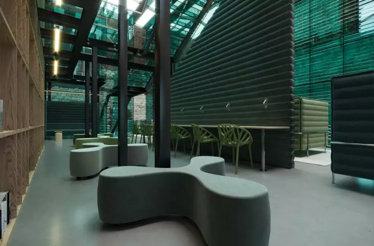 wnętrze Biofilicznego Reduktora Stresu