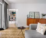 widok z salonu na gabinet