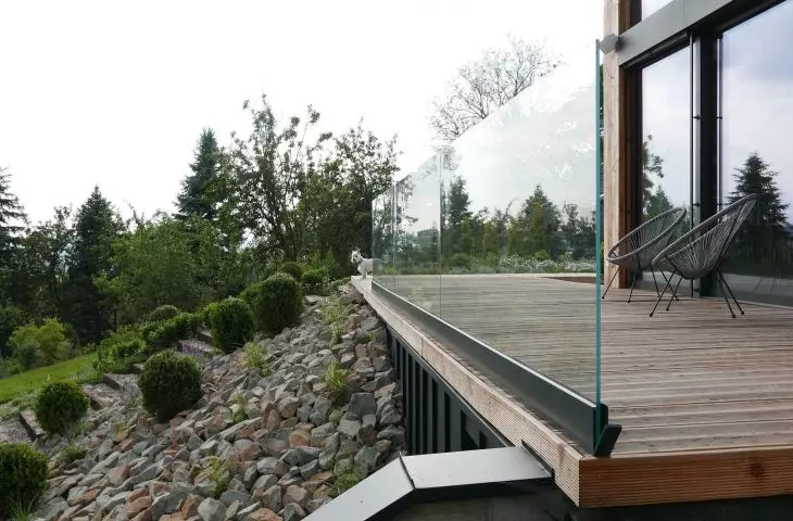 terrace of the house