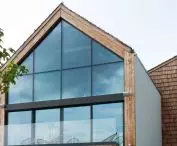 glazed facade
