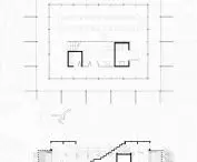 Wine tasting room design, plan and cross-section