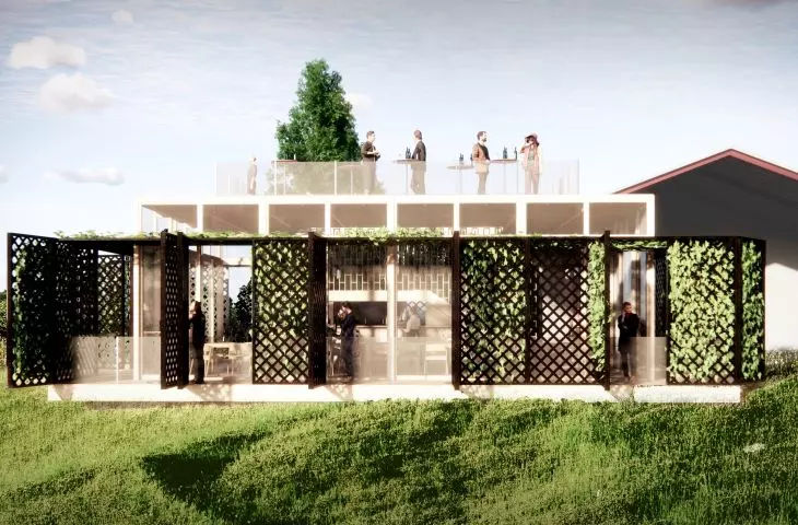 Wine tasting room design