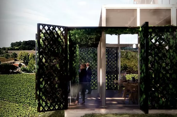 Open space with observation deck