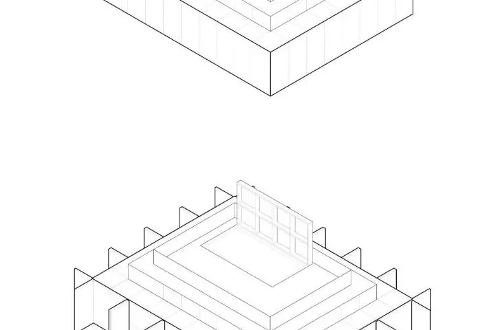 Diagram of open and closed space