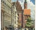 widok ulicy Wita Stwosza, z lewej fragment pałacu Hatzfeldów, praca O. Günthera-Naumburga z początku XX wieku