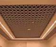 Openwork plastic suspended ceilings
