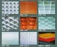 Openwork plastic suspended ceilings