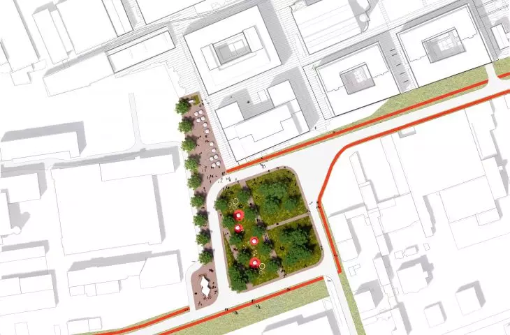 Design of new public spaces in Lodz