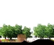 Design of new public spaces in Lodz, cross section
