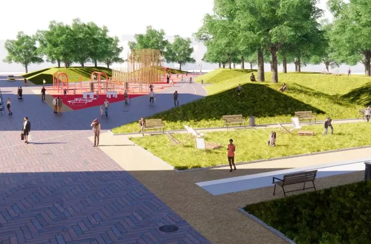 Design of new public spaces in Lodz