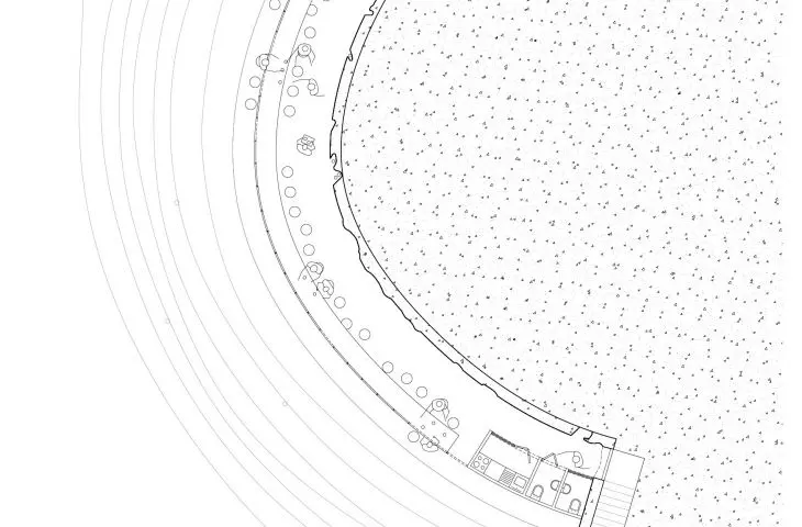 Wine tasting room, projection