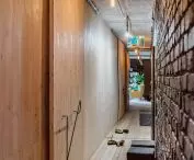 corridor and sliding doors