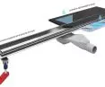 Wiper shower drains