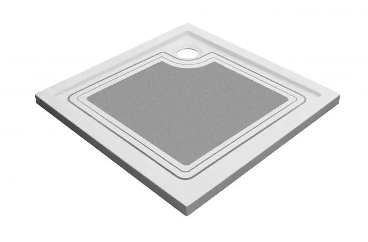 Uniform variant of the anti-slip layer of the shower tray