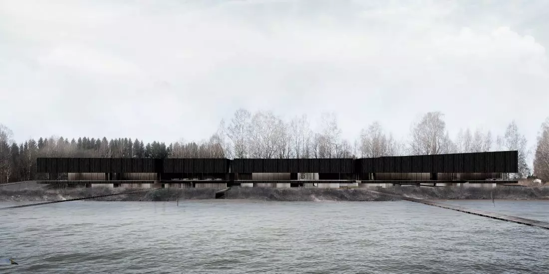 Widok muzeum od strony
wody