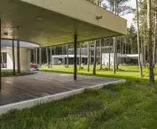 houses in estonian forest