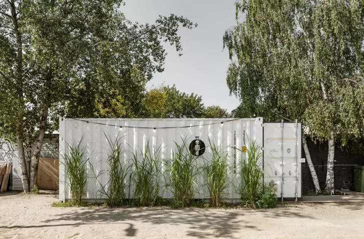toilets in containers