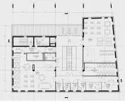Krynica-Zdroj library project, 2nd floor plan