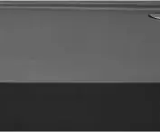 Shower tray with integrated panel and structure in black color