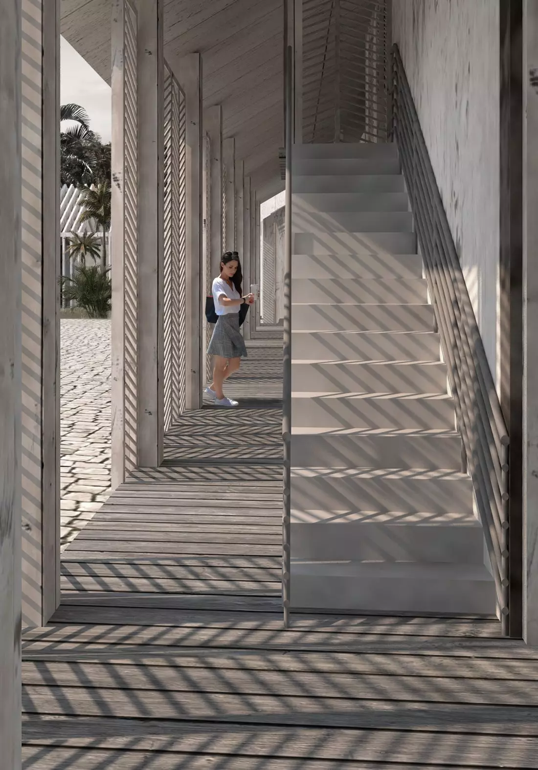 Atrium jednego z budynkó
szkoły