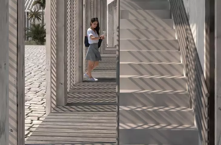 Głównym materiałem konstrukcyjnym jest drzewo egzotyczne